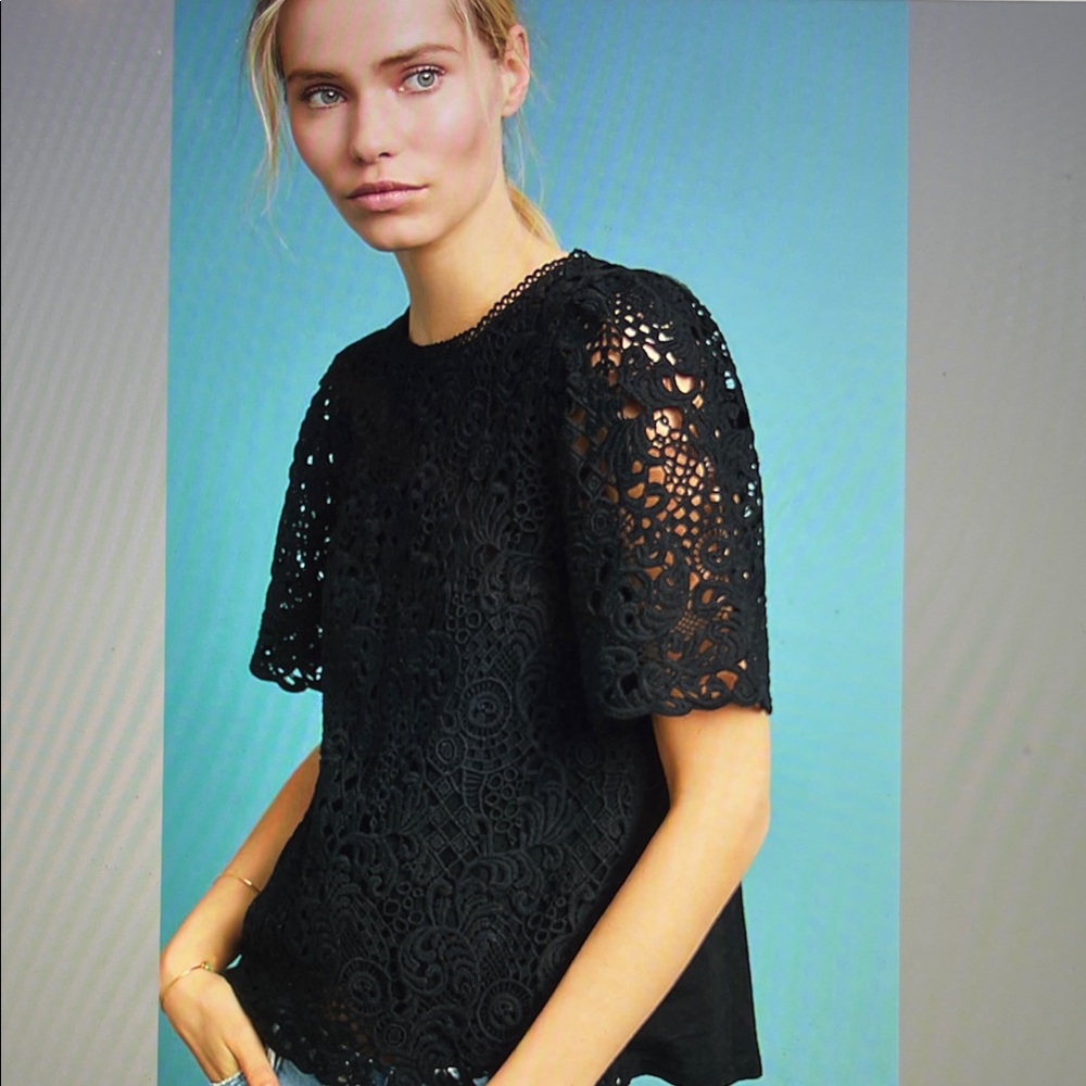 Anthropologie Suzy Lace Top by Eri + Ali